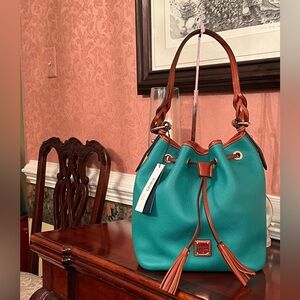 Dooney & Bourke Spearmint Color Small Logan Drawstring Bag (1 item)